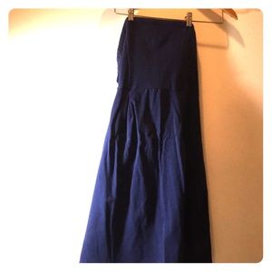 Old Navy strapless navy blue dress